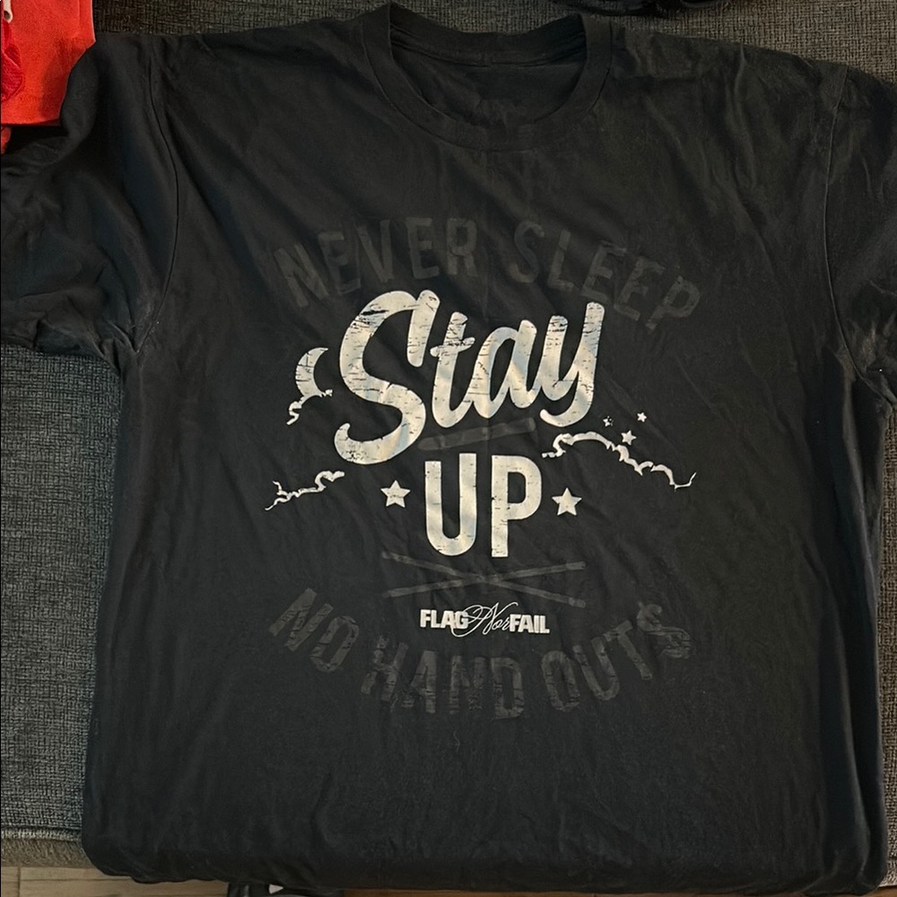 Flag Nor Fail Black Graphic Tee